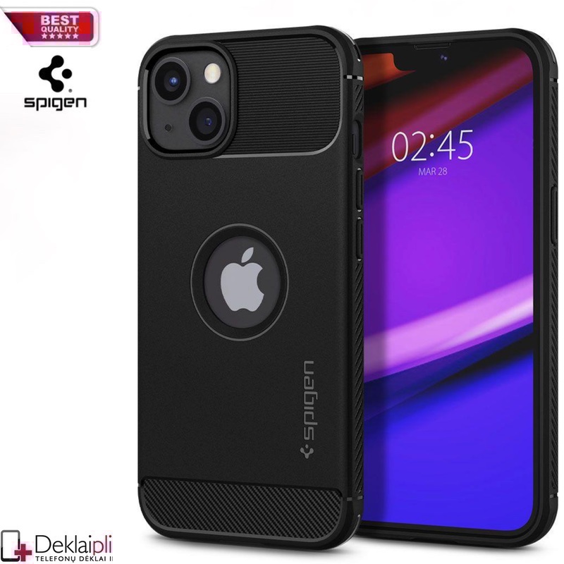 Spigen rugged armor guminis dėklas (telefonui Apple Iphone 13 Mini) Spigen rugged armor guminis dėklas (telefonui Apple Iphone 13 Mini)